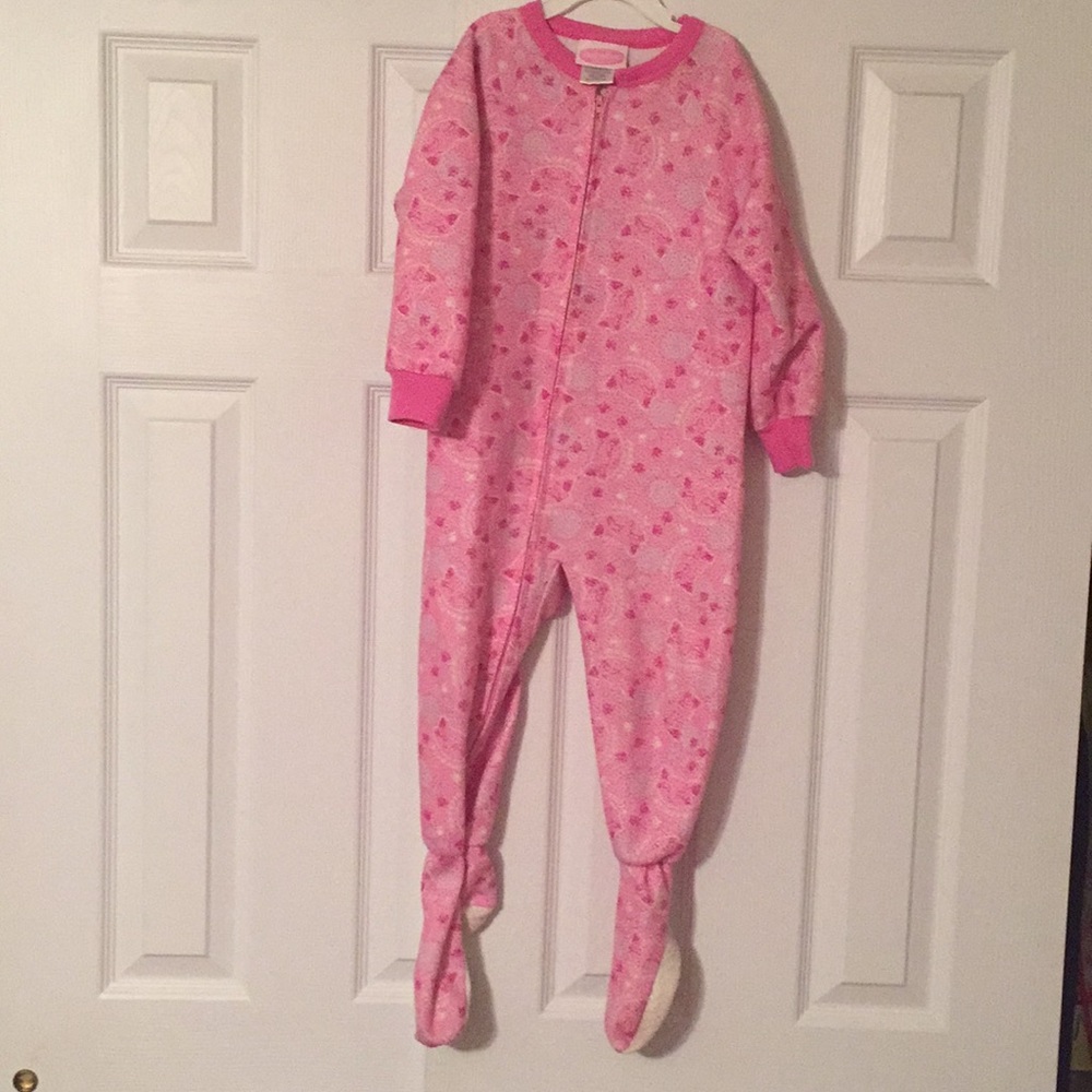 Size 4 pink onesie pajamas!